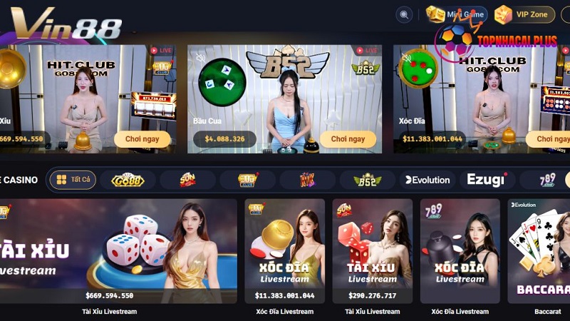 VIN88 – TRANG CASINO VỚI DEALER XINH ĐẸP